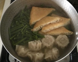 蕨とお揚げとレトルト焼売！白だしさっと煮作り方3写真
