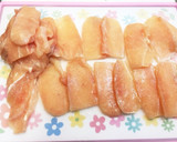 時短安心犬のおやつ♡鶏むね肉ジャーキー作り方1写真