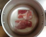 圧力鍋で豚バラブロックの茹で豚作り方1写真