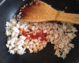 ピリ辛！蒸しキャベツの肉みそ添え作り方2写真