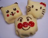 市販のロールケーキ入れてキャラクレープ♪作り方18写真