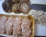 お手軽に椎茸の肉詰め天ぷら作り方1写真