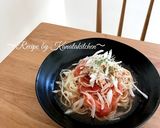簡単！冷製パスタ風ツナトマト麺(ランチ)作り方5写真