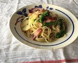 菜の花と新じゃがのペペロンチーノ作り方9写真