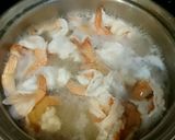 白だしさっと煮☆海老とニラの玉子とじ作り方5写真