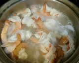 白だしさっと煮☆海老とニラの玉子とじ作り方5写真