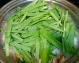 白だしさっと煮☆海老とニラの玉子とじ作り方6写真