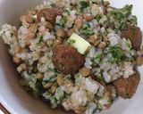 納豆とミートボールの磯部風作り方4写真