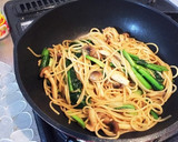 小松菜とシメジとシャケの和風パスタ作り方4写真