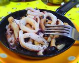 イカのガーリック炒め焼き♪作り方8写真