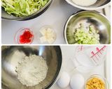 ふわふわ基本のお好み焼き・餅チーズてん作り方2写真