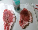 スパイスで減塩　ポークソテーキノコ添え作り方5写真