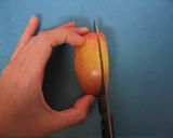 ◆喫茶店風＊りんごの飾り切り◆作り方1写真