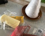 アンパンマン簡単ロールケーキタワー誕生日作り方3写真