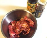 フライパンでラム肉のジンギスカン風作り方1写真