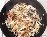 カルボナーラうどん。作り方6写真
