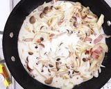 カルボナーラうどん。作り方7写真