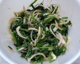 ほうれん草と新玉ねぎのごま和え作り方2写真