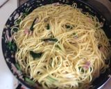 ほうれん草とベーコンのバター醤油パスタ作り方6写真