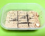 黒ゴマきなこ棒☆容器の中で固めてカット作り方8写真