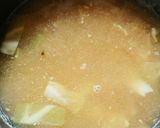 簡単！キャベツ＆ふわふわ卵のおかず味噌汁作り方3写真