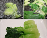 ［簡単 中華ドレ 青梗菜 カニカマ和え］作り方2写真
