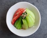［簡単 中華ドレ 青梗菜 カニカマ和え］作り方4写真