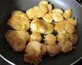 揚げずに、小エビのかき揚げ風作り方5写真