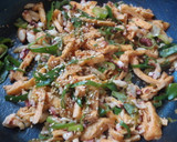 居酒屋の味♪タコと油揚げのキムチ炒め作り方4写真