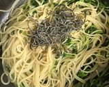 青臭くない！うまうま豆苗と塩昆布パスタ♪作り方7写真