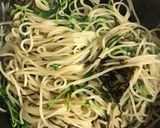 青臭くない！うまうま豆苗と塩昆布パスタ♪作り方8写真