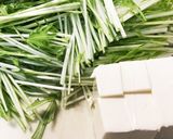 水菜と豆腐のサラダ♡作り方1写真