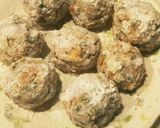 鶏団子の梅とろろソース作り方2写真