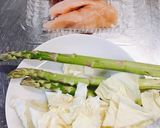 鶏ささみと春キャベツの胡麻和えサラダ作り方1写真