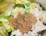 鶏ささみと春キャベツの胡麻和えサラダ作り方6写真