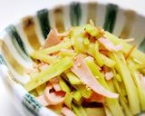 【ブロッコリーの茎とハムの金平】作り方3写真