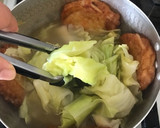 キャベツと野菜揚げ天！白だしさっと煮作り方5写真