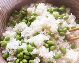 爽やかな枝豆のおこわ作り方5写真