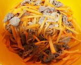 お野菜ぺろりメニュー[人参×牛肉]作り方5写真