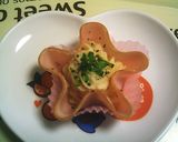 ふわり♪ゴマドレマッシュの花CUPサラダ作り方6写真