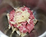 ホットクック❤️牛肉とごぼうの甘辛煮♪作り方3写真