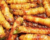 簡単☆豚バラ肉巻きピーマン作り方6写真