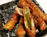 簡単☆豚バラ肉巻きピーマン作り方7写真