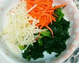 油揚げ入り♪ほうれん草ともやしのナムル☆作り方3写真