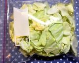 キャベツのごまラー油和え（粉ラー油）作り方1写真