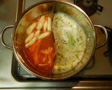 ピリ辛vsまろやか 火鍋・豆乳鍋作り方3写真