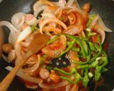 簡単昼食　ナポリタン風焼きビーフン作り方5写真