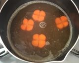 四つ葉人参とスナップえんどうのだし煮作り方2写真