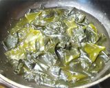しらすとワカメで梅昆布茶の和風パスタ作り方3写真