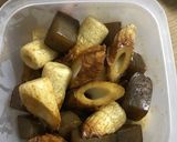 作り置きにこんにゃくとちくわの甘辛作り方6写真